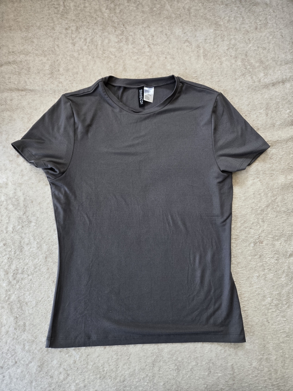 H&M Grey Crewneck Short-Sleeve T-Shirt